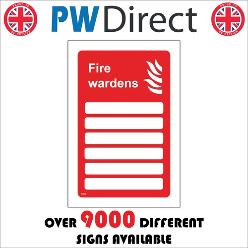 Sign fire wardens - sign, information