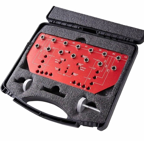 Red drill gage template - red,